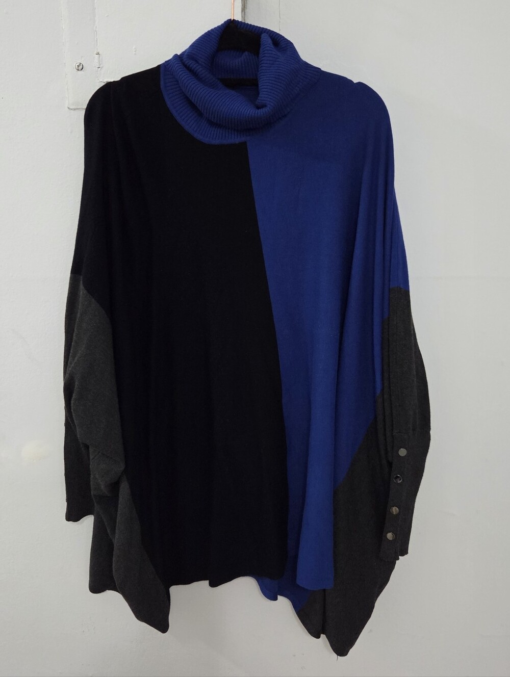 Alfani Color Block Turtleneck Sweater